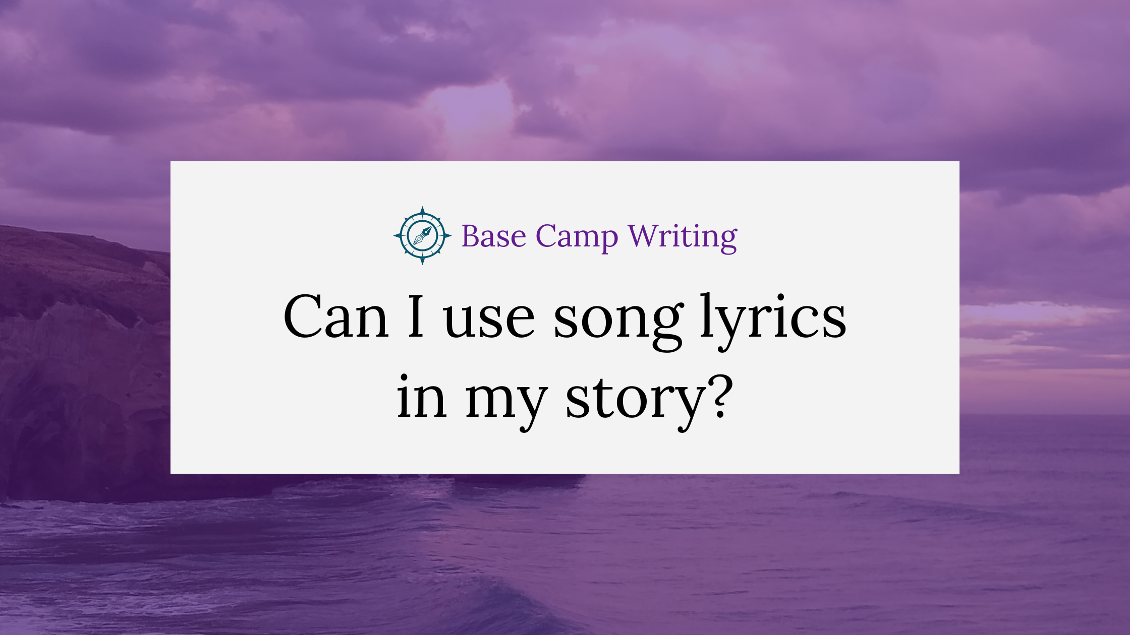 Can I use song lyrics in my&nbsp;story?