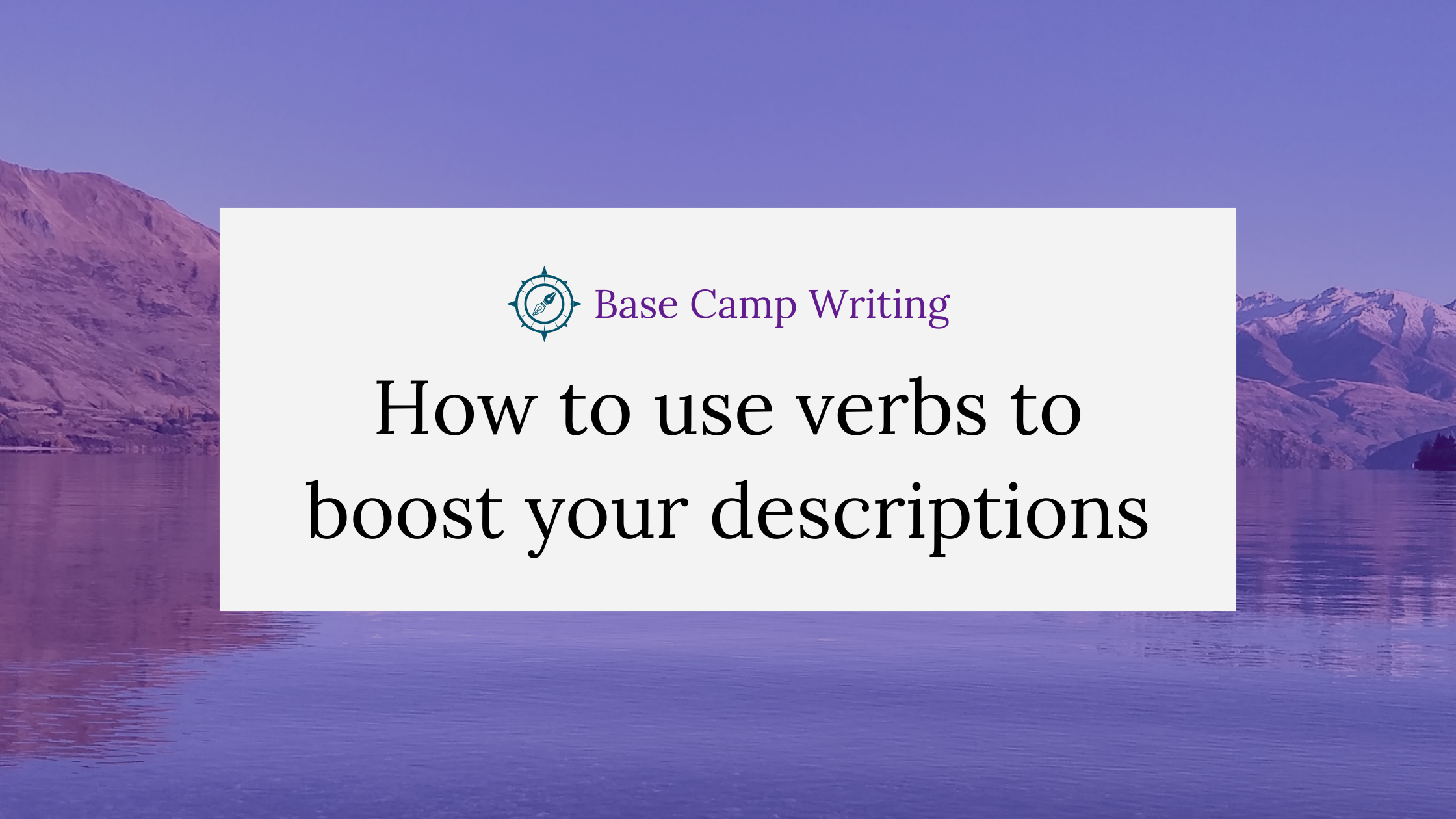 How to use verbs to boost your&nbsp;descriptions
