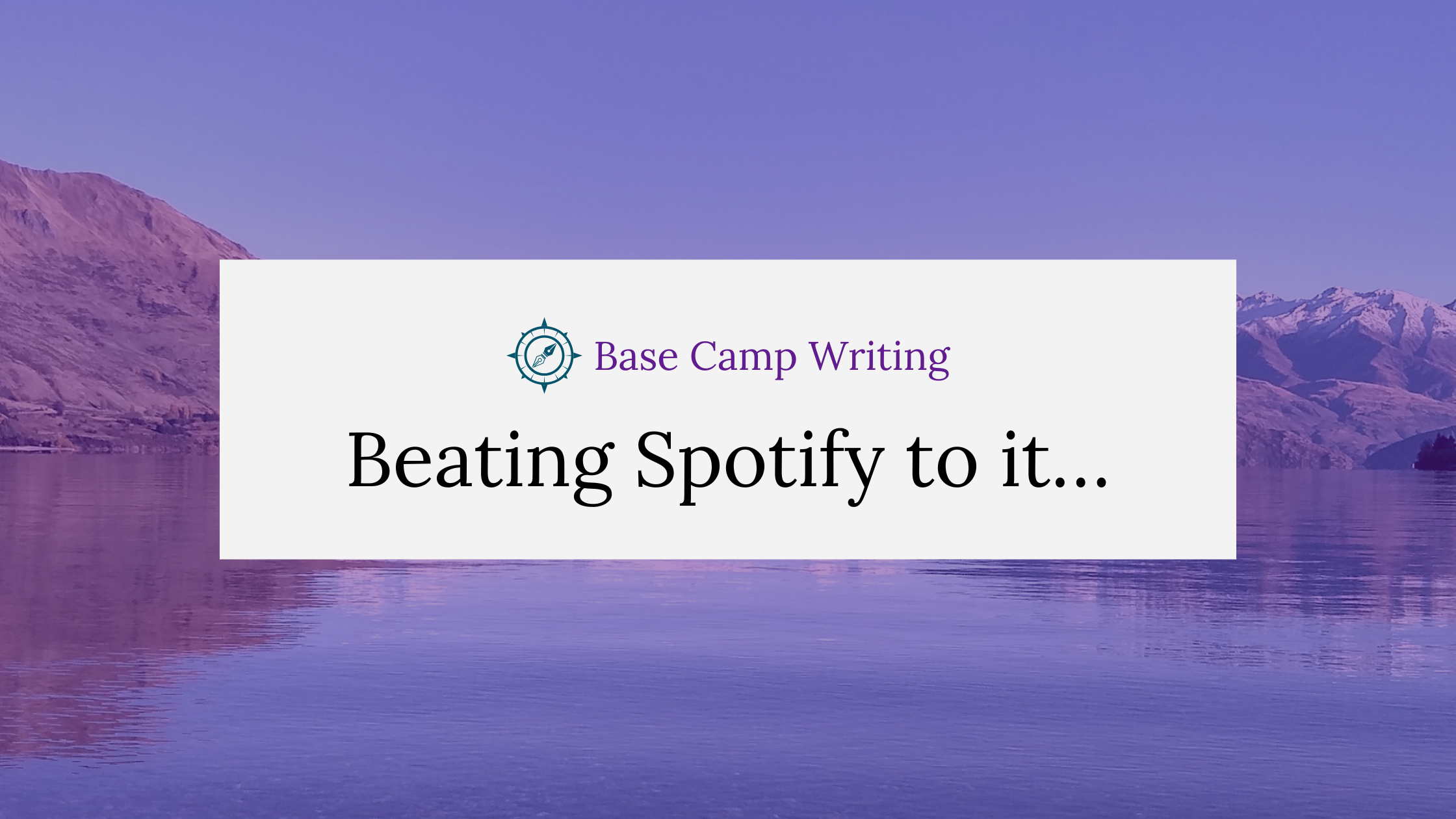 Beating Spotify to it…