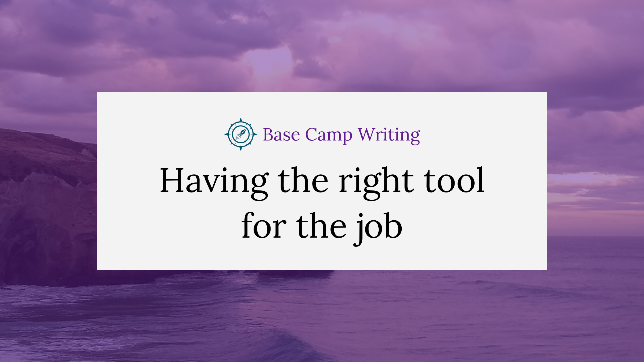 Having the right tool for the&nbsp;job