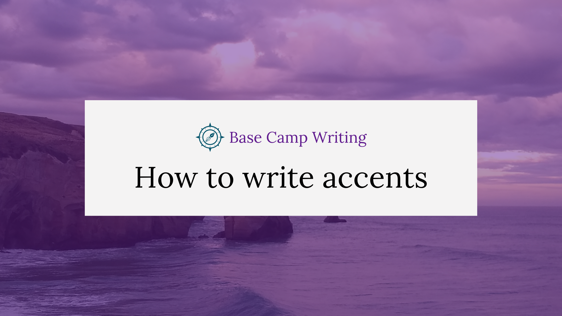 How to write accents in travel and adventure&nbsp;memoirs