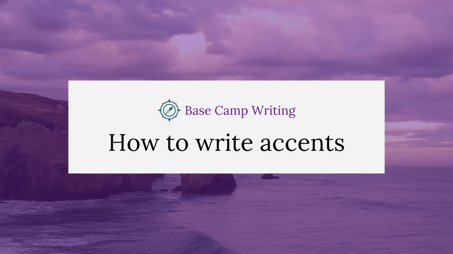 How to write accents